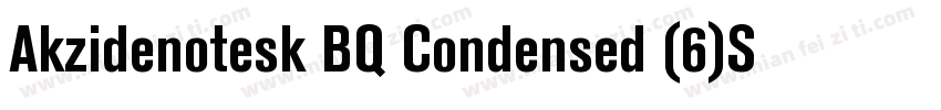 Akzidenotesk BQ Condensed (6)Sam字体转换